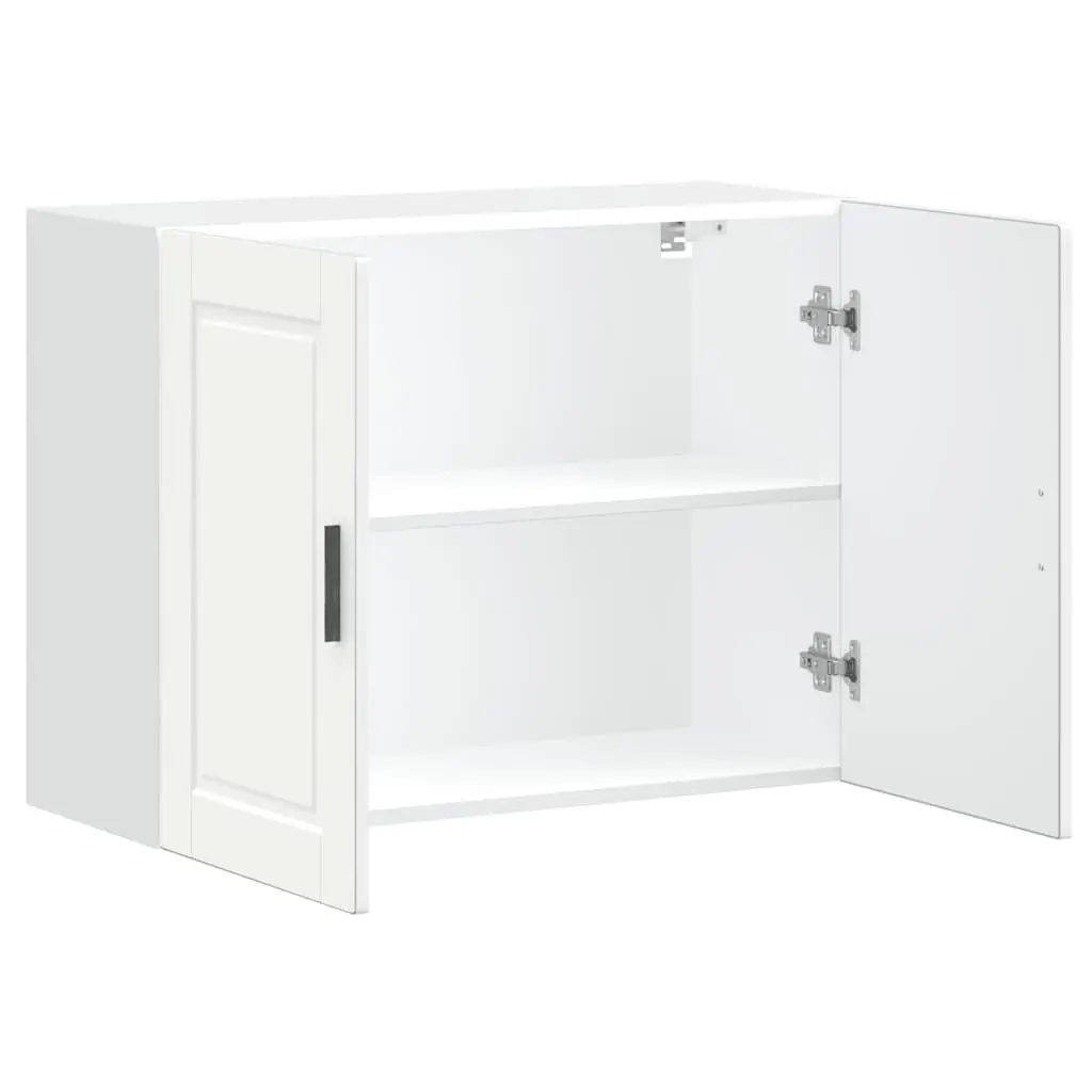 White Engineered Wood Wall Cabinet for Kitchen