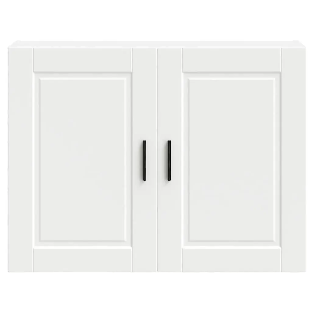 White Engineered Wood Wall Cabinet for Kitchen
