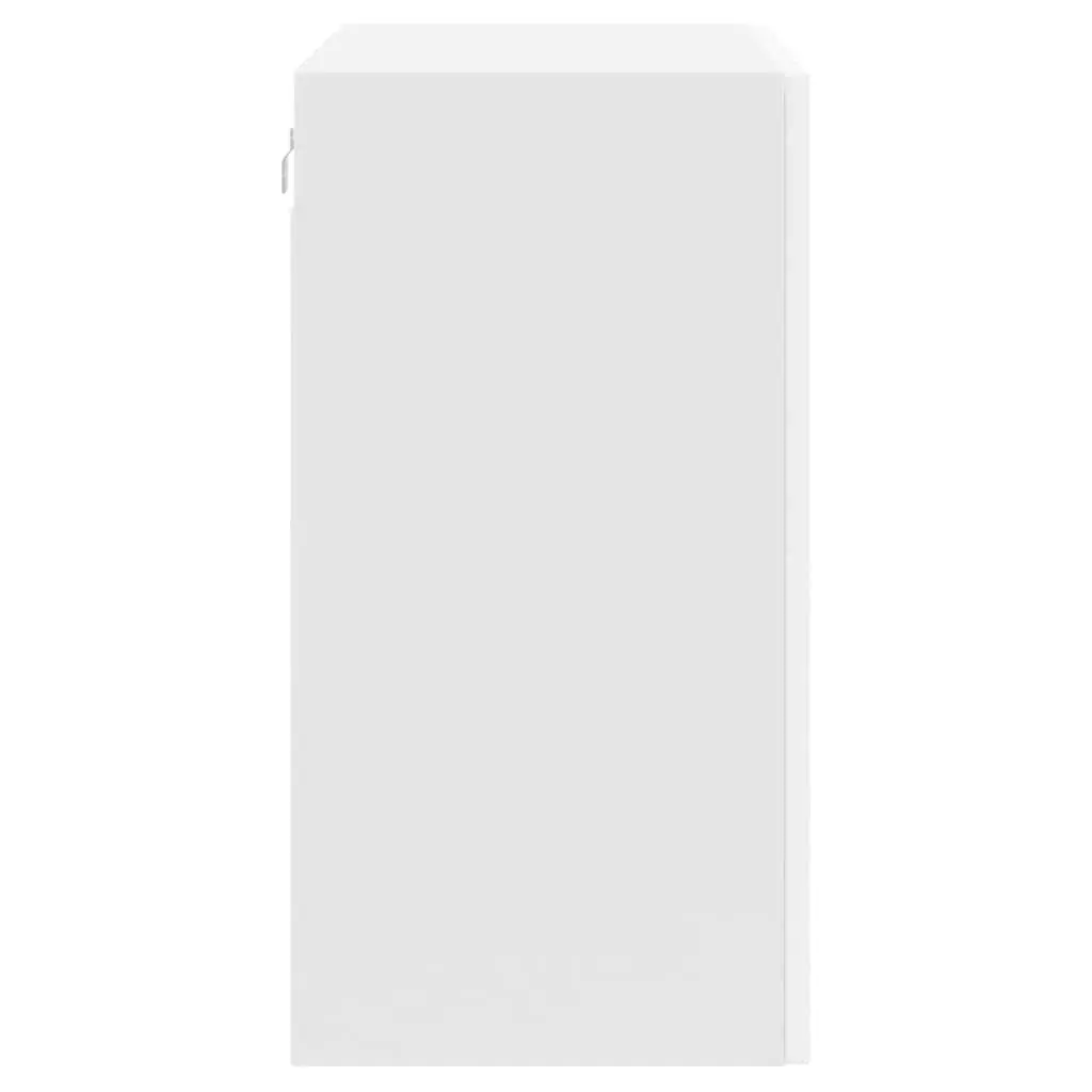 White Engineered Wood Wall Cabinet for Kitchen