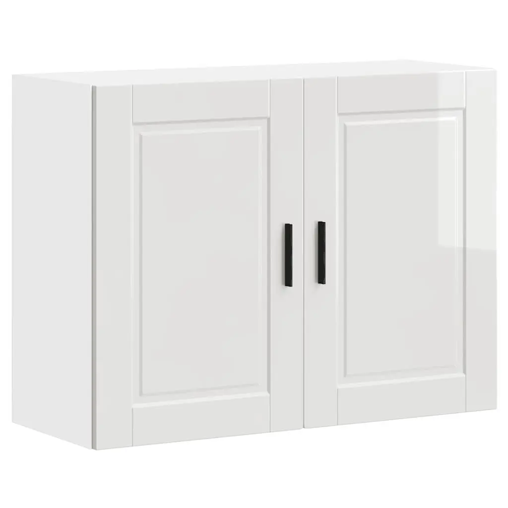 White High Gloss Kitchen Wall Storage Unit