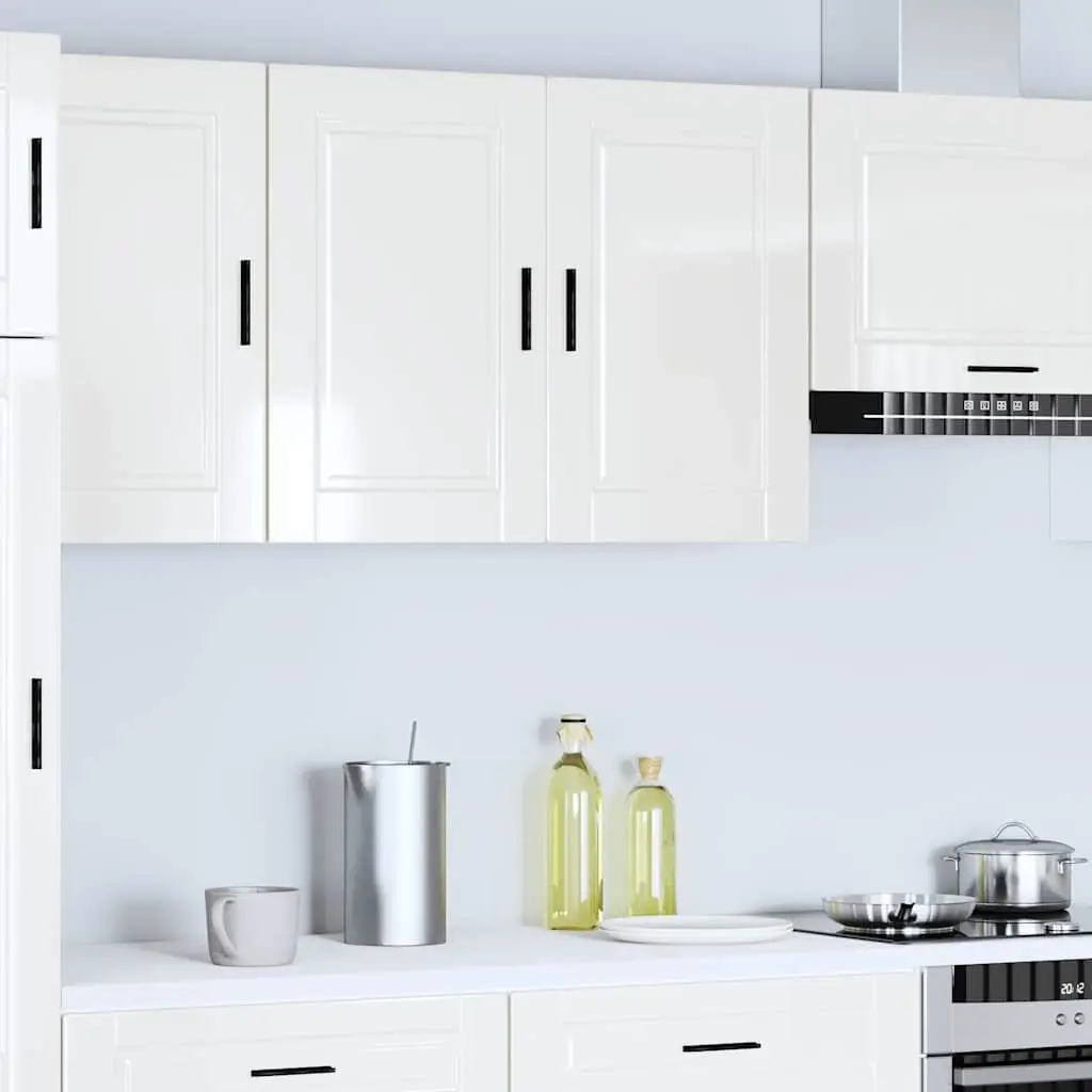 White High Gloss Kitchen Wall Storage Unit