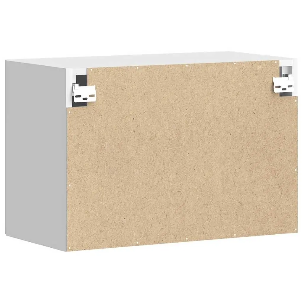White Engineered Wood Wall-Mounted Kitchen Cabinet