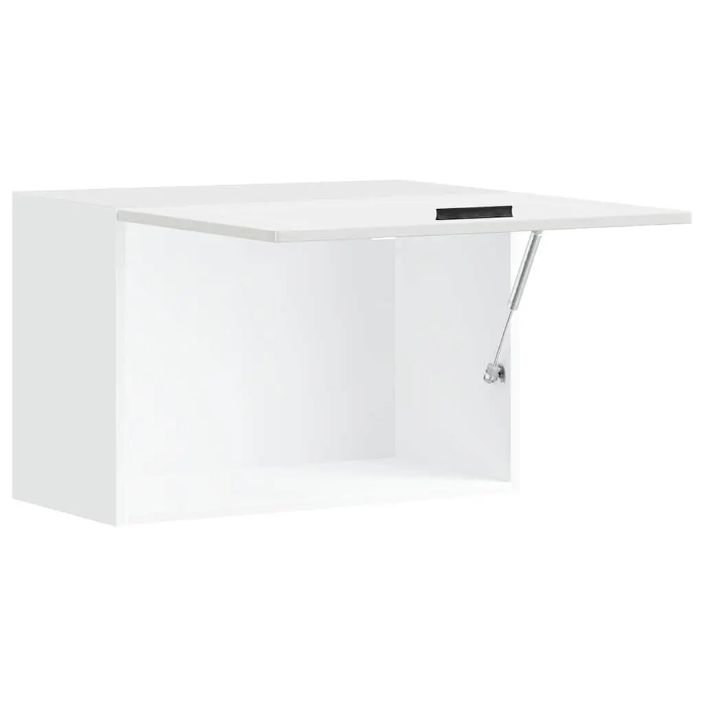 White Engineered Wood Wall-Mounted Kitchen Cabinet