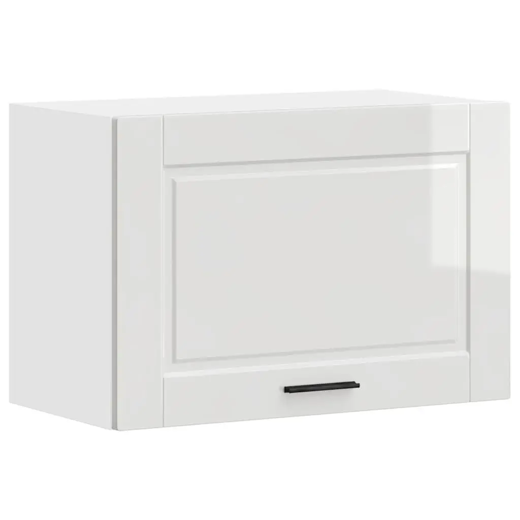 White High Gloss Wall-Mounted Kitchen Cabinet