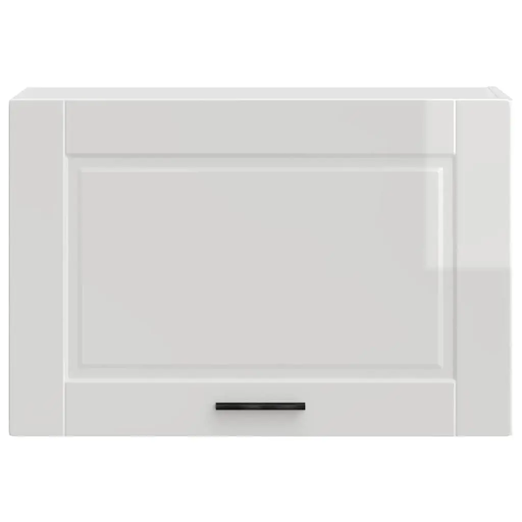 White High Gloss Wall-Mounted Kitchen Cabinet