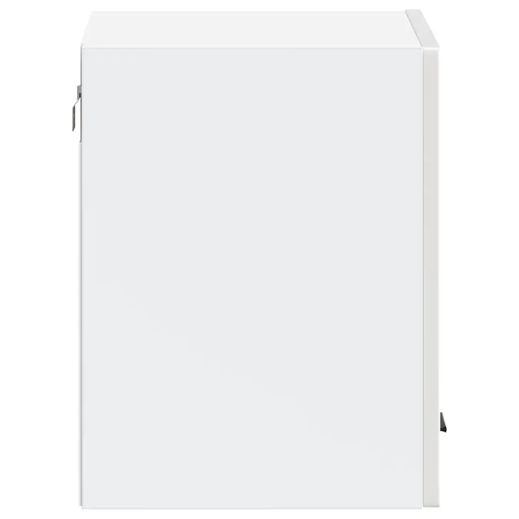 White High Gloss Wall-Mounted Kitchen Cabinet