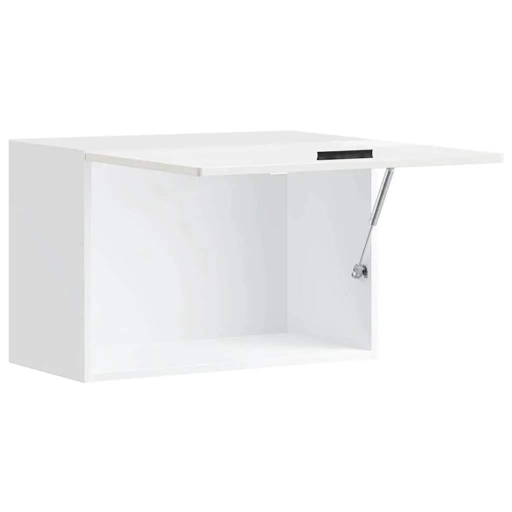 White High Gloss Wall-Mounted Kitchen Cabinet