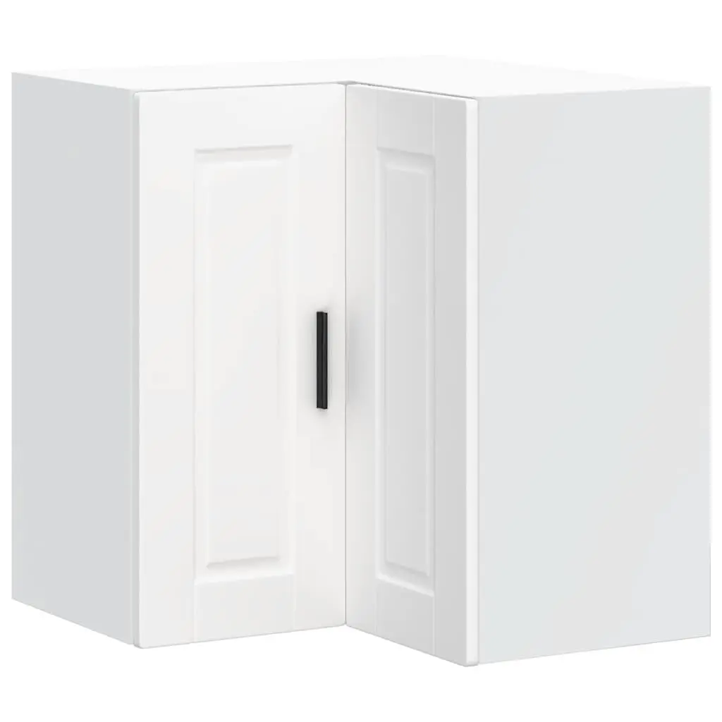 White Engineered Wood Kitchen Wall Corner Cabinet