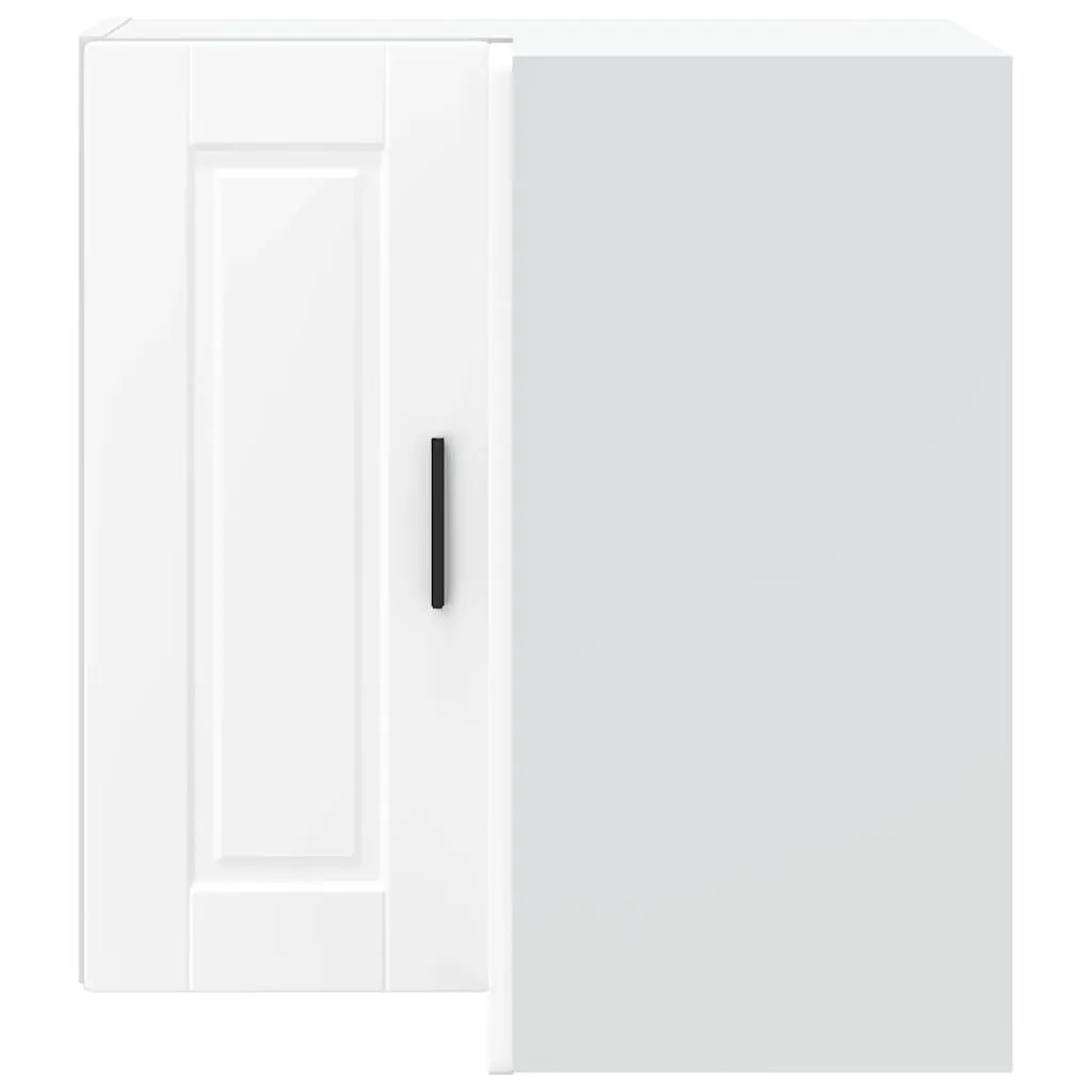 White Engineered Wood Kitchen Wall Corner Cabinet