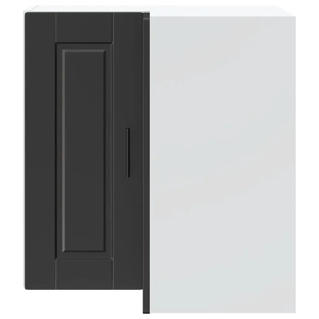 Black Engineered Wood Kitchen Wall Corner Cabinet