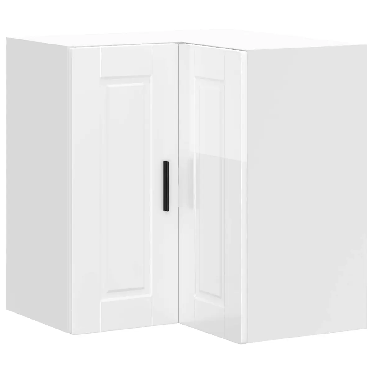 White High Gloss Kitchen Wall Corner Cabinet