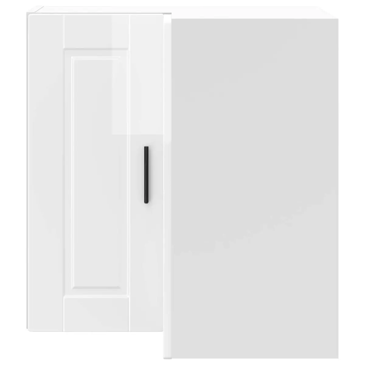 White High Gloss Kitchen Wall Corner Cabinet