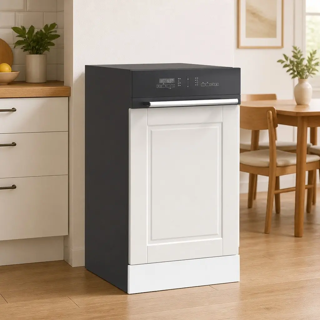 Dishwasher Panel White 45x1.5x57 cm Engineered Wood