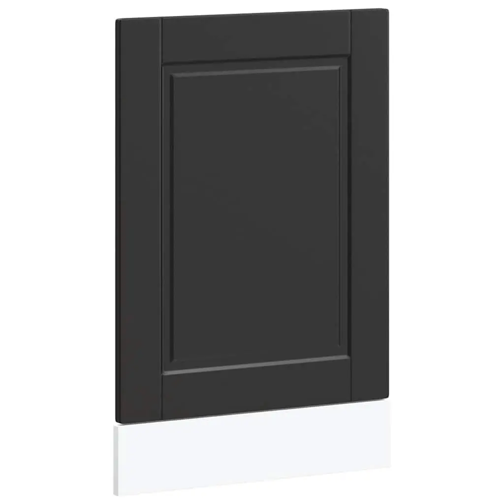 Dishwasher Front Panel Engineered Wood Black 45cm x 57cm Kitchen Cabinet Cover