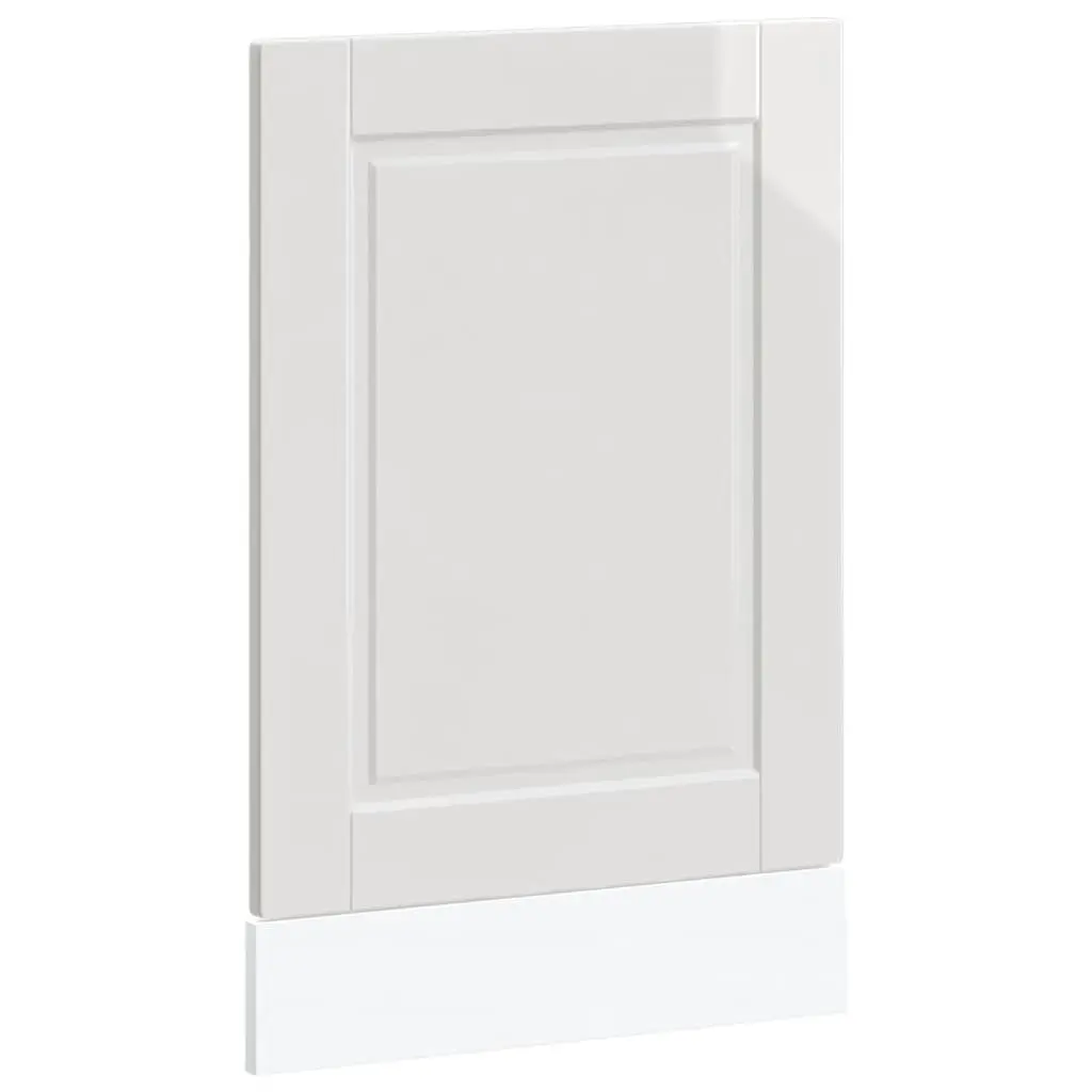 Dishwasher Panel White High Gloss 45 x 1.5 x 57 cm Engineered Wood