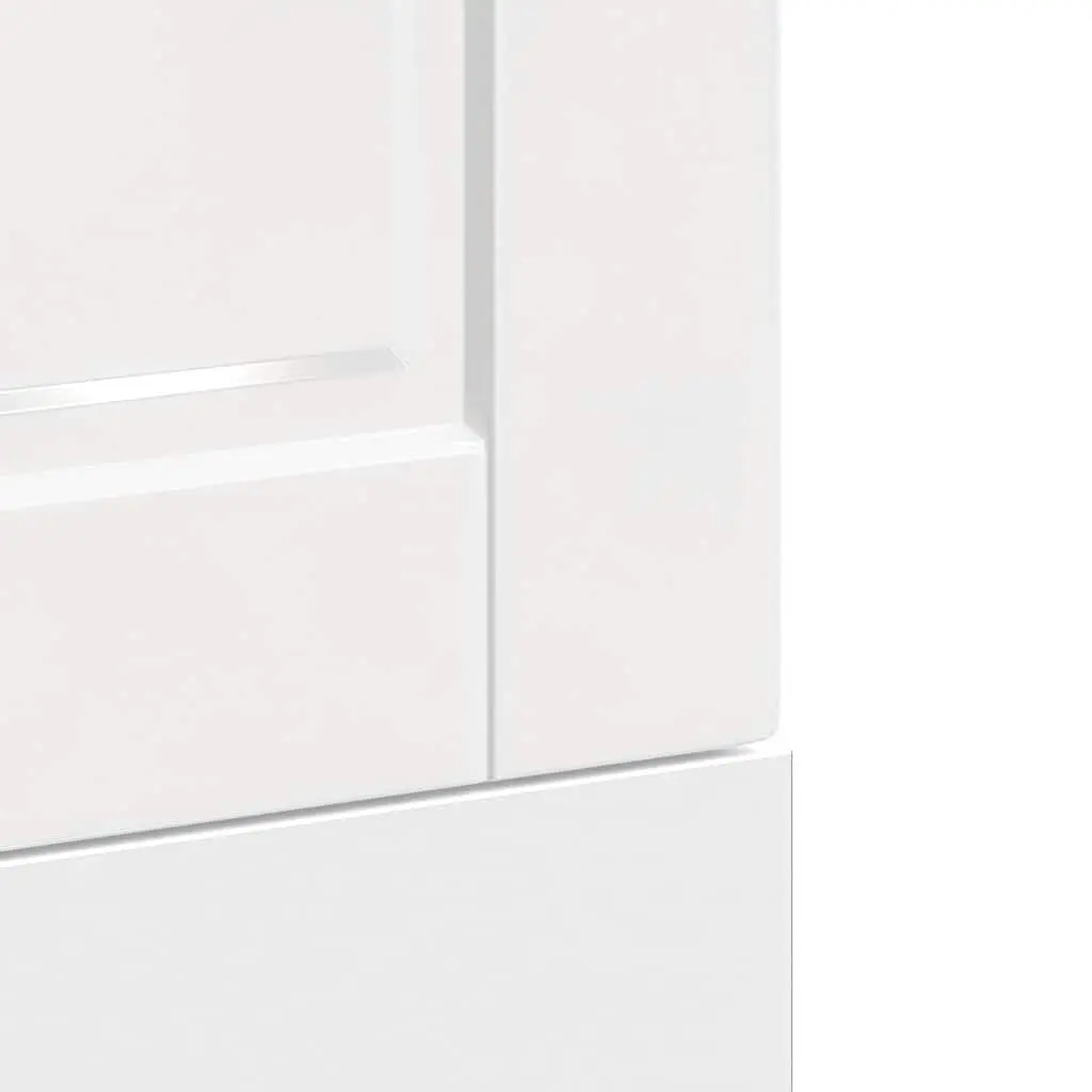 Dishwasher Panel White High Gloss 45 x 1.5 x 57 cm Engineered Wood