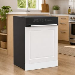 White Dishwasher Panel 60x1.5x57cm Engineered Wood