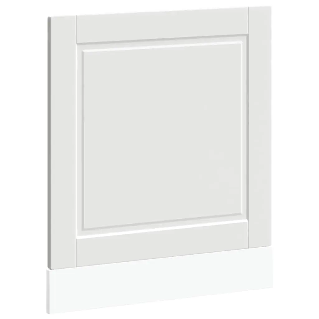 Dishwasher Panel White 60x1.5x57cm Engineered Wood