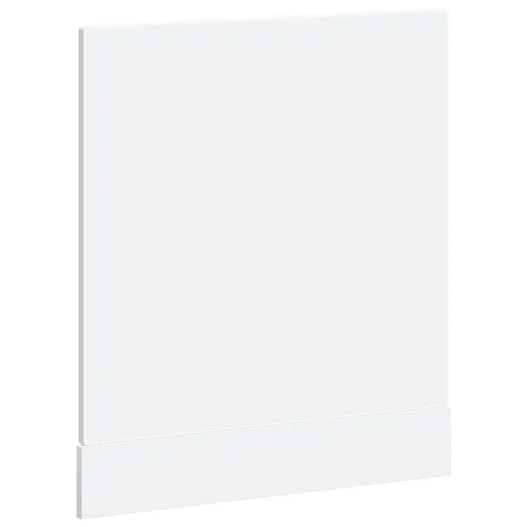 Dishwasher Panel White 60x1.5x57cm Engineered Wood
