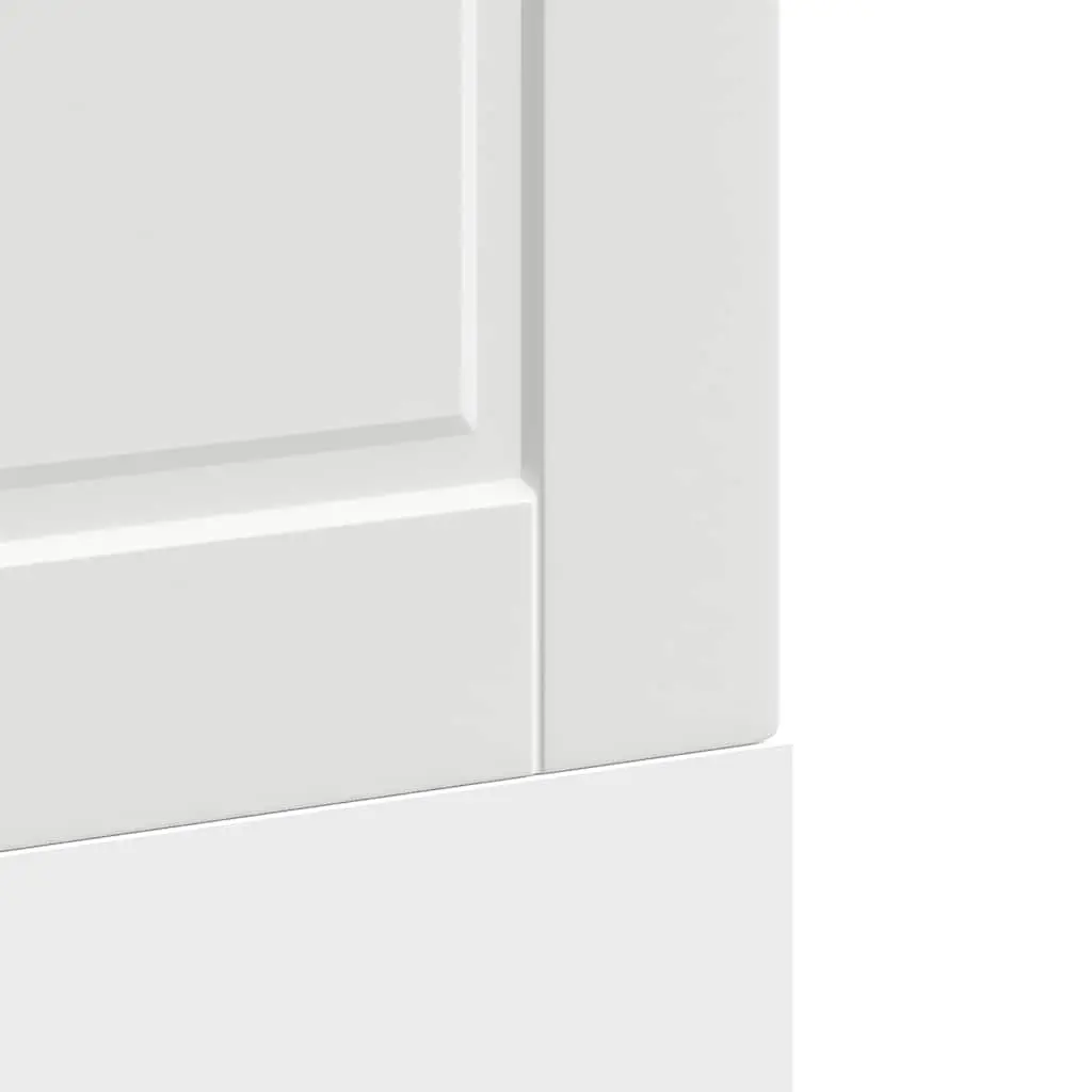 Dishwasher Panel White 60x1.5x57cm Engineered Wood