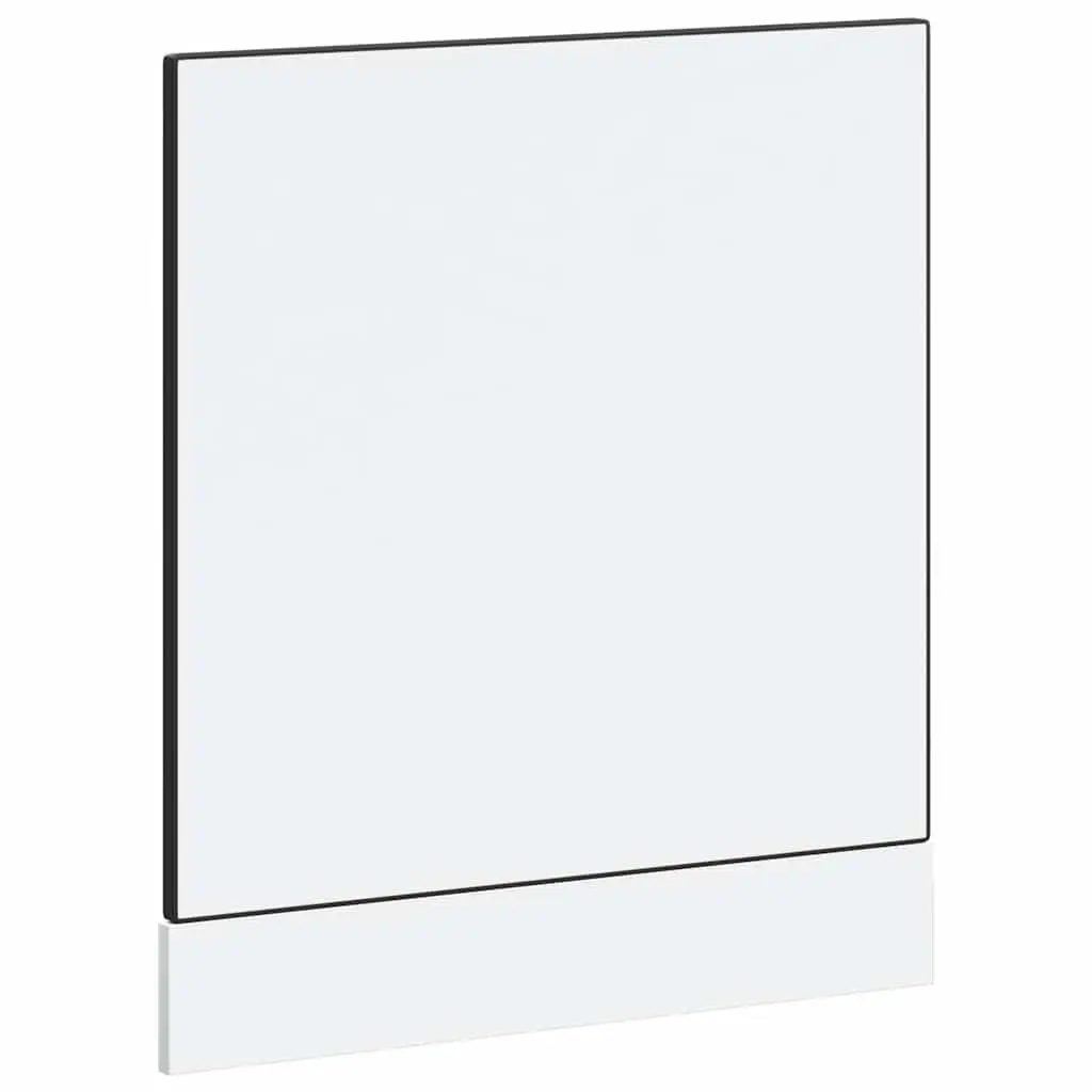 Dishwasher Panel Black 60x1.5x57cm Engineered Wood