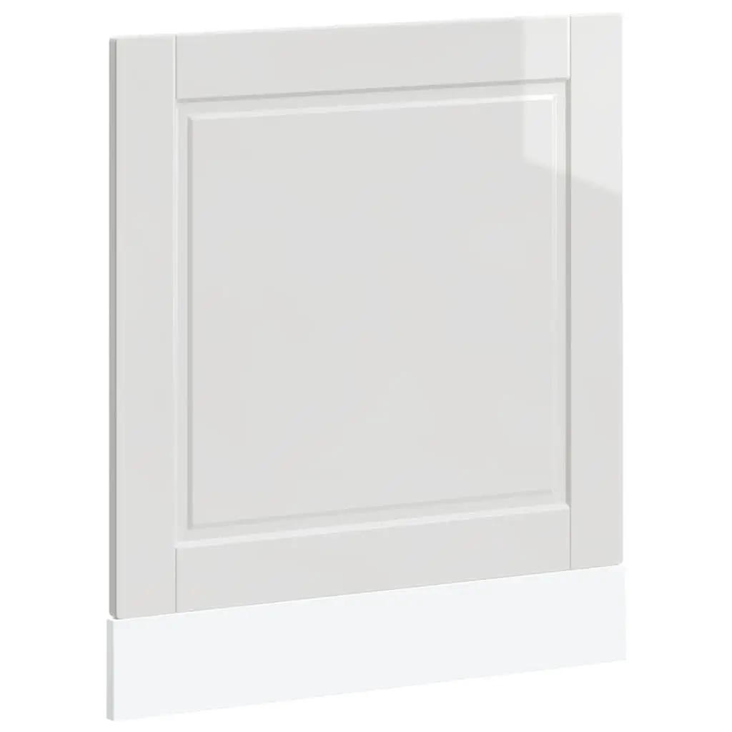 Dishwasher Panel White High Gloss 60 x 1.5 x 57 cm Engineered Wood