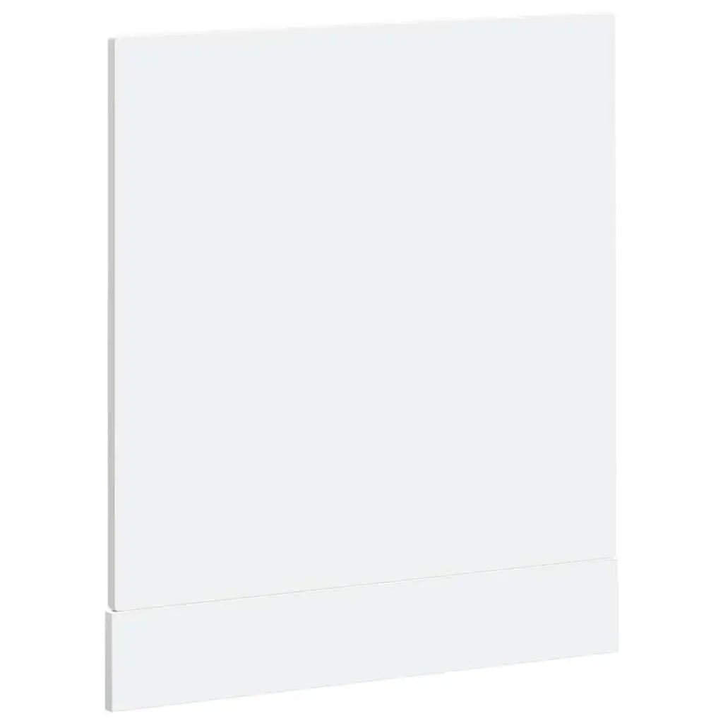 Dishwasher Panel White High Gloss 60 x 1.5 x 57 cm Engineered Wood