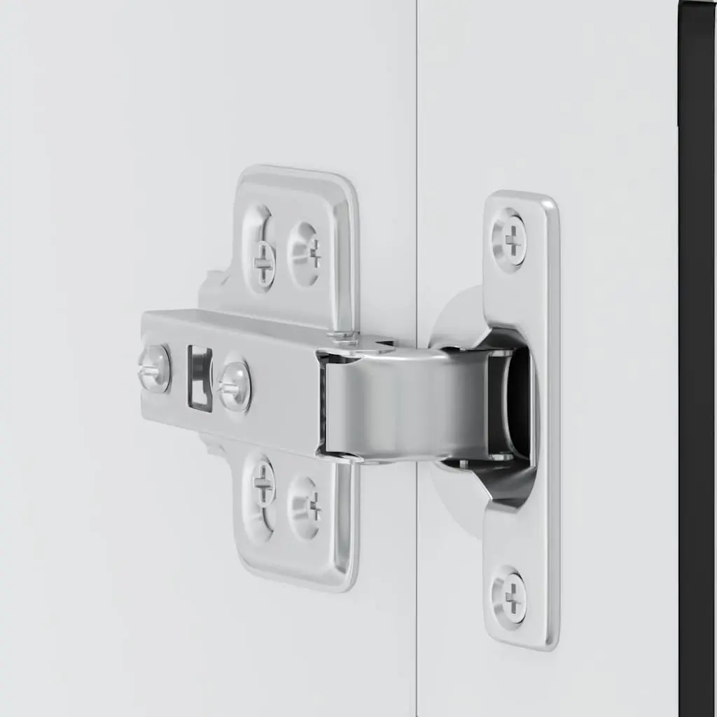 Wall-Mounted Black Kitchen Cabinet with Glass Door