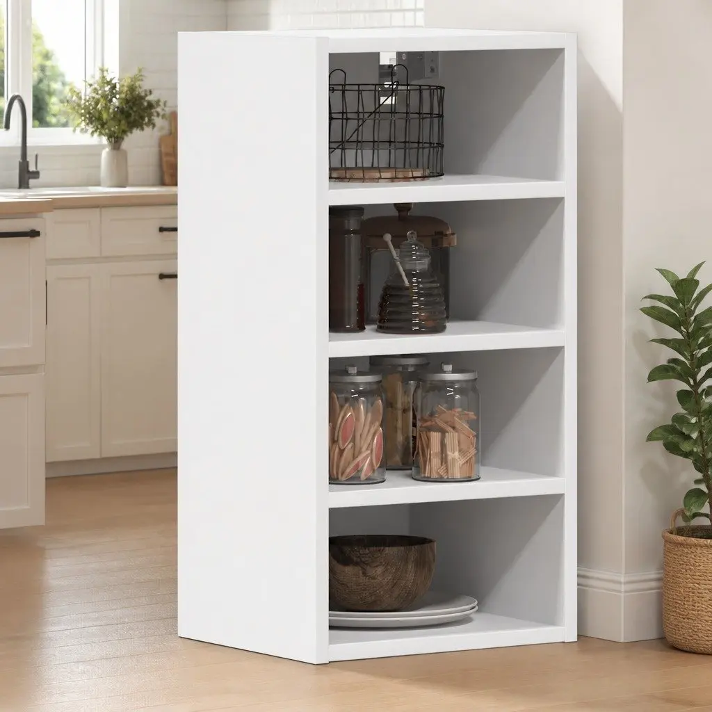 Hanging Kitchen Cabinet White Wall-Mounted 30x29.5x60cm Engineered Wood