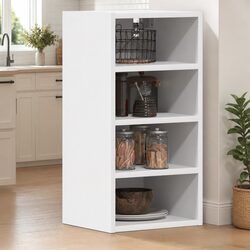 White Wall-Mounted Kitchen Cabinet for Optimized Storage