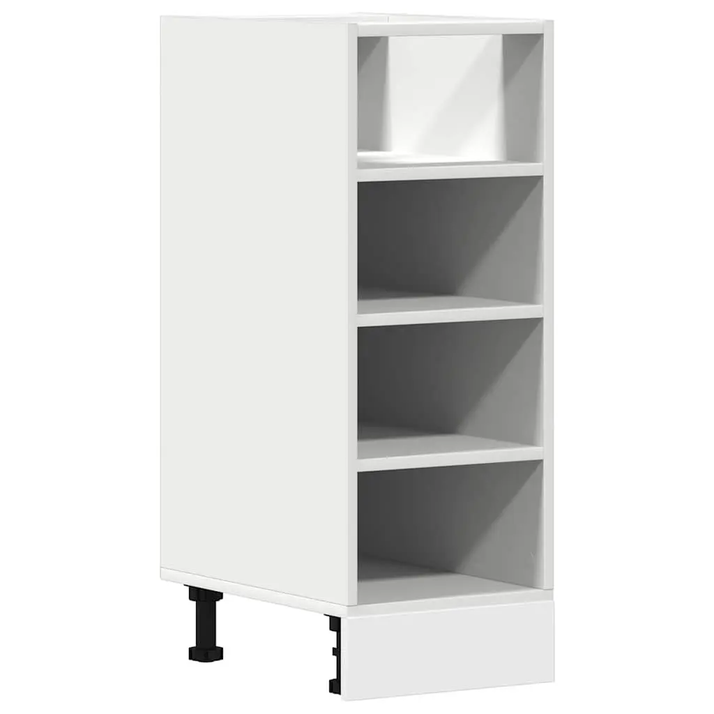 Bottom Kitchen Cabinet White Storage Cupboard 30x44.5x81.5cm Engineered Wood