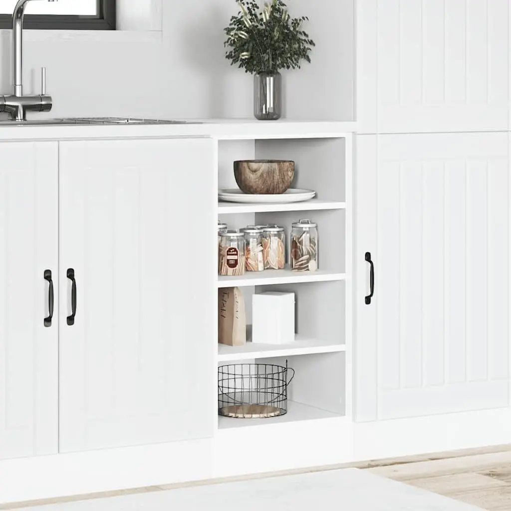 White Bottom Kitchen Cabinet with Ample Storage