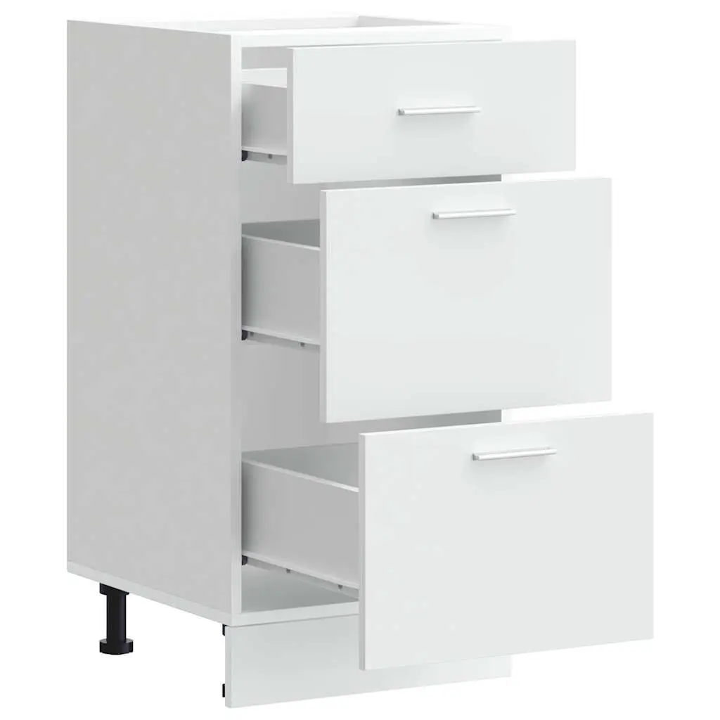 Bottom Kitchen Cabinet White 40x46x81.5cm Storage Cupboard Engineered Wood