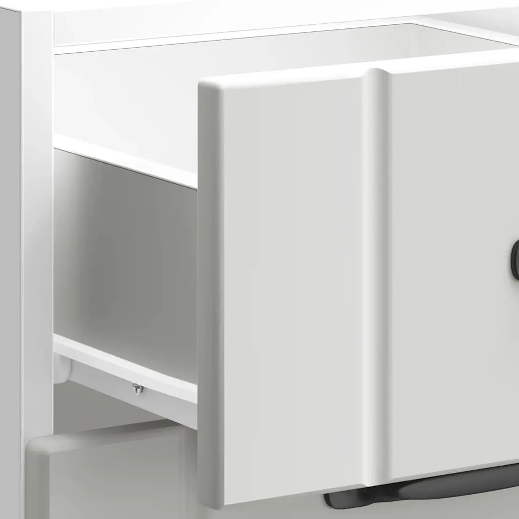 White Engineered Wood Kitchen Storage Cupboard Base Cabinet Furniture