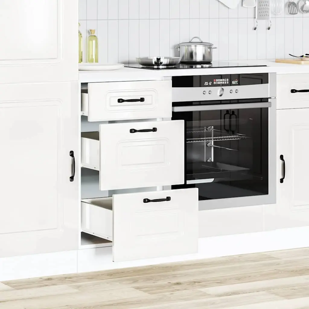 High Gloss White Kitchen Base Cabinet for Storage