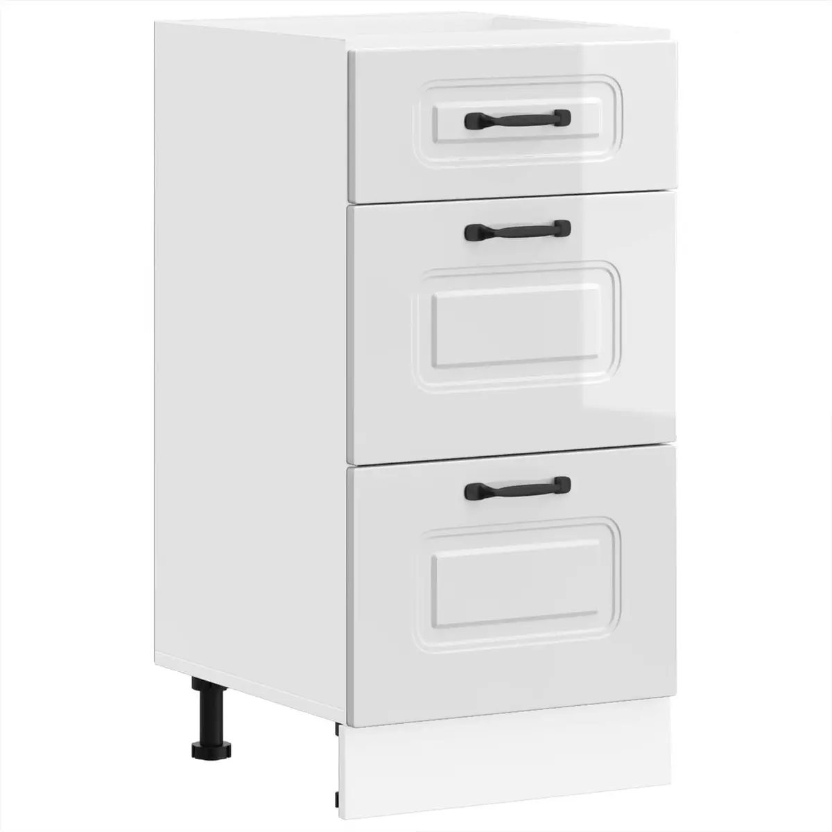 High Gloss White Kitchen Base Cabinet for Storage