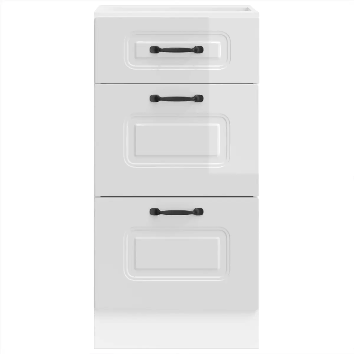 High Gloss White Kitchen Base Cabinet for Storage
