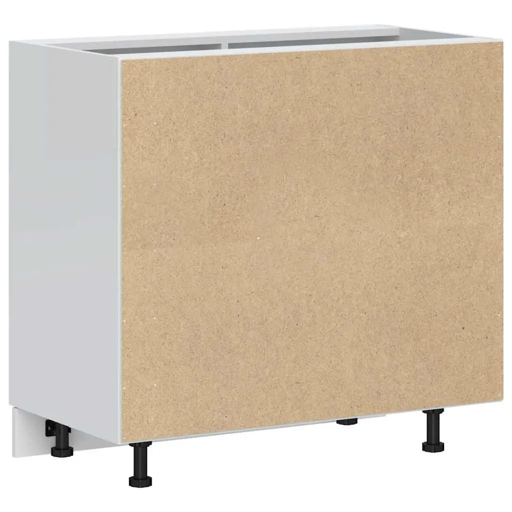 White Engineered Wood Kitchen Base Cabinet for Storage