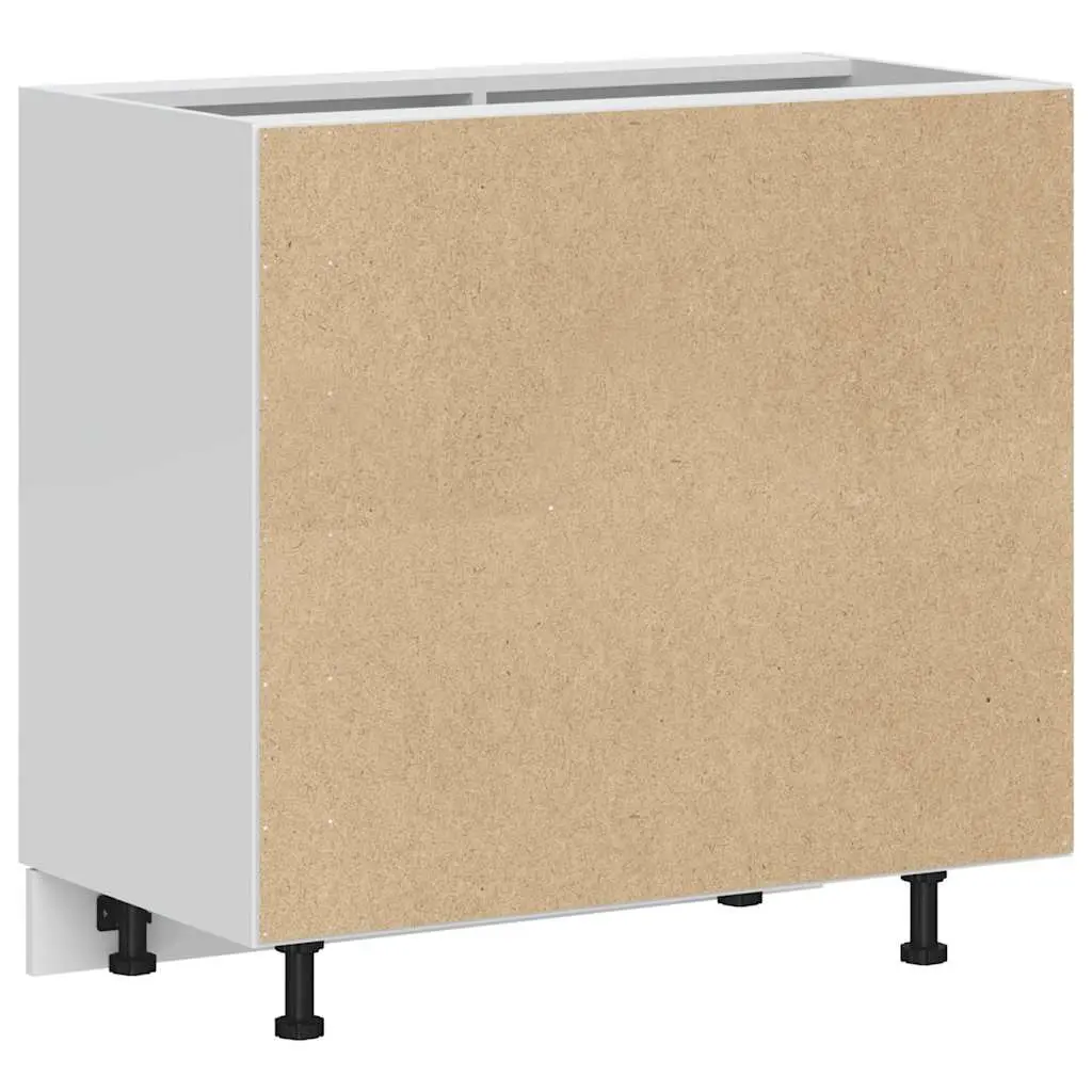 Brown Engineered Wood Kitchen Base Cabinet Storage Unit