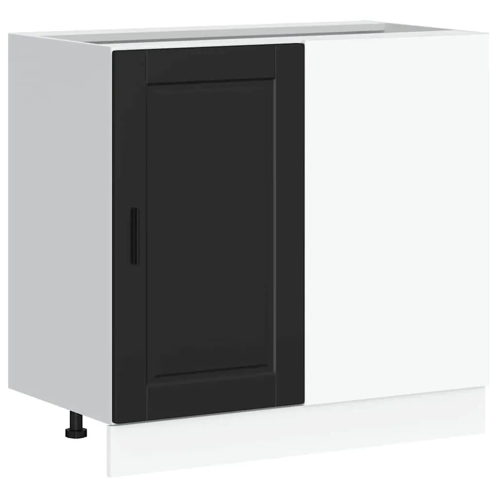 Black Engineered Wood Kitchen Base Cabinet