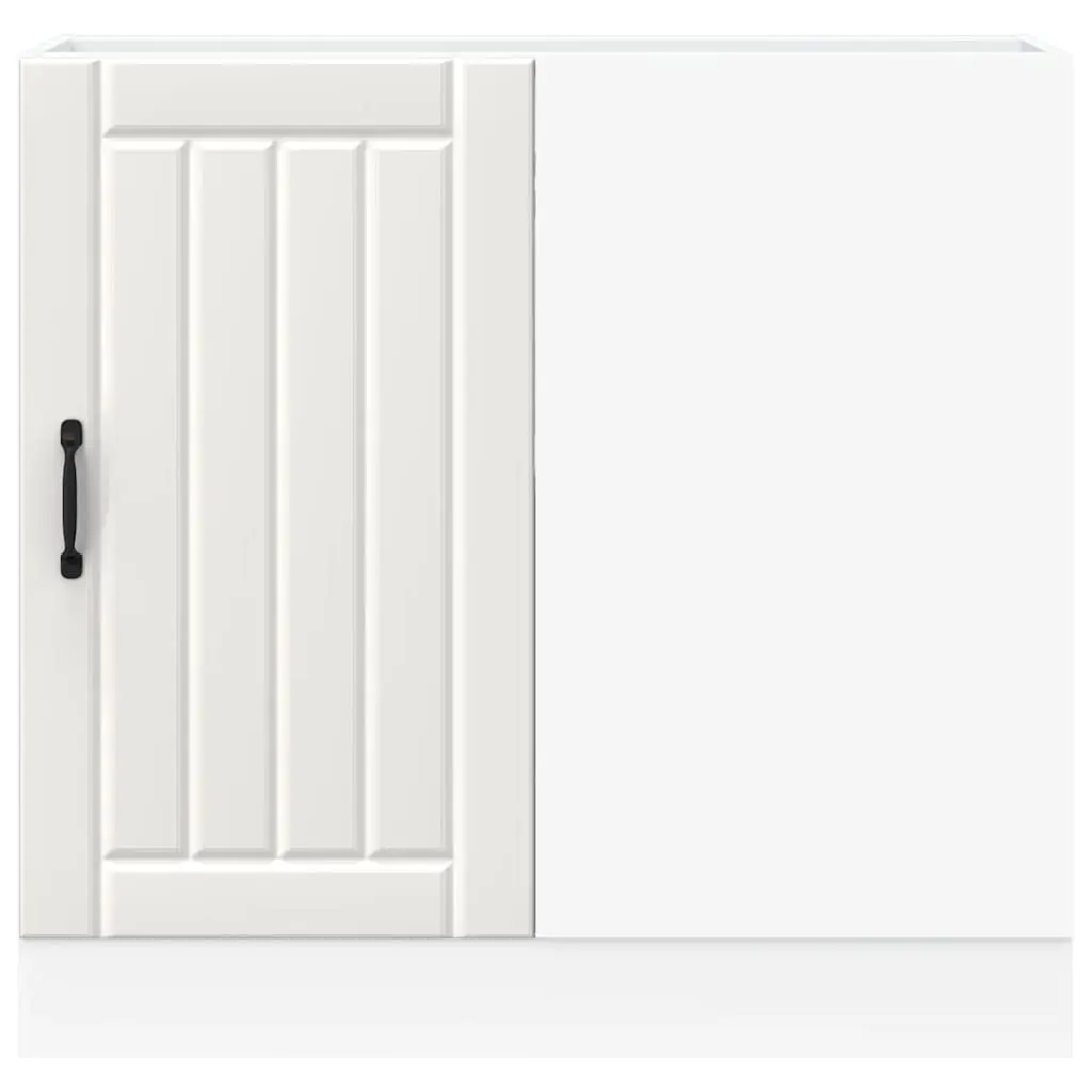 White Engineered Wood Kitchen Base Cabinet for Storage