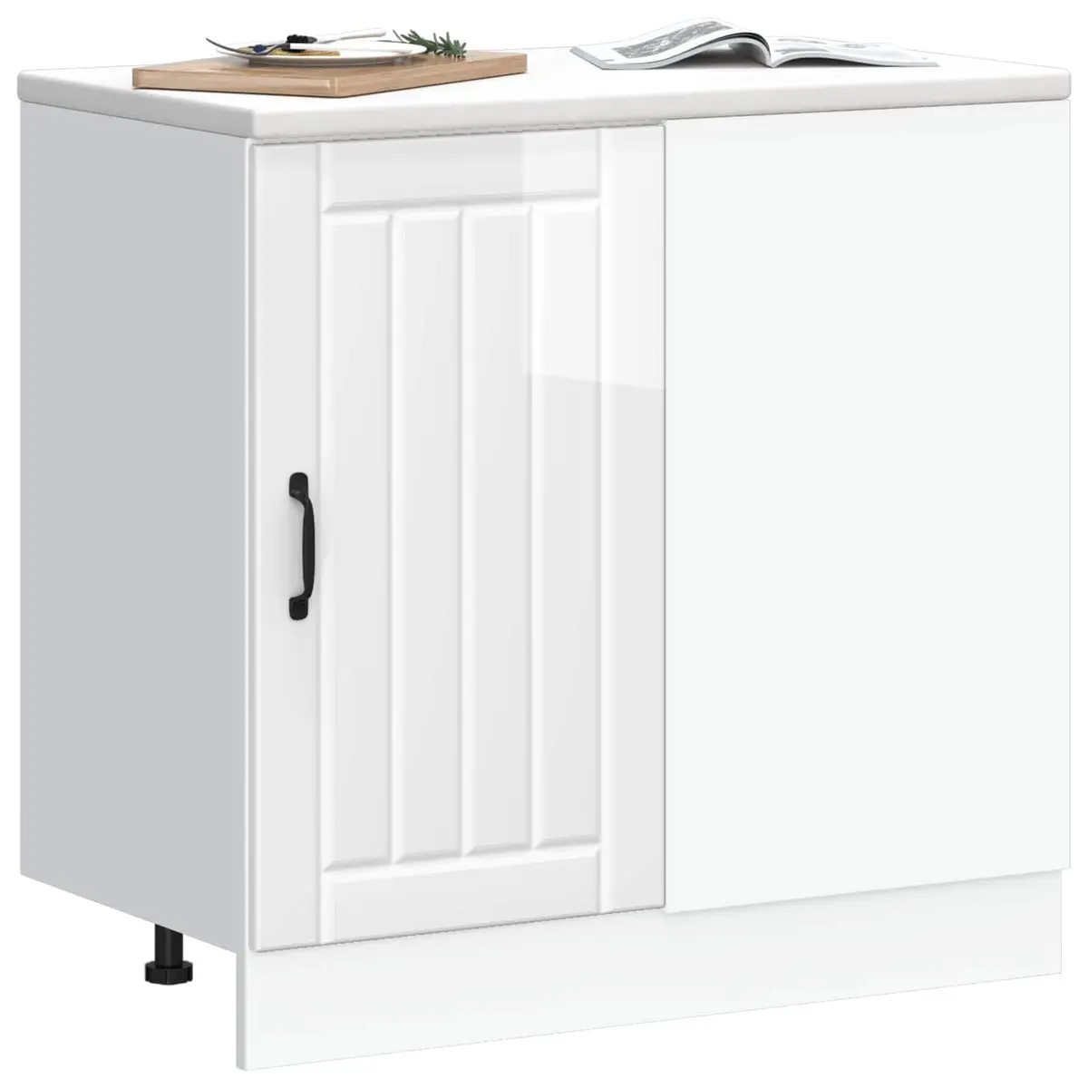 High Gloss White Kitchen Base Cabinet for Storage