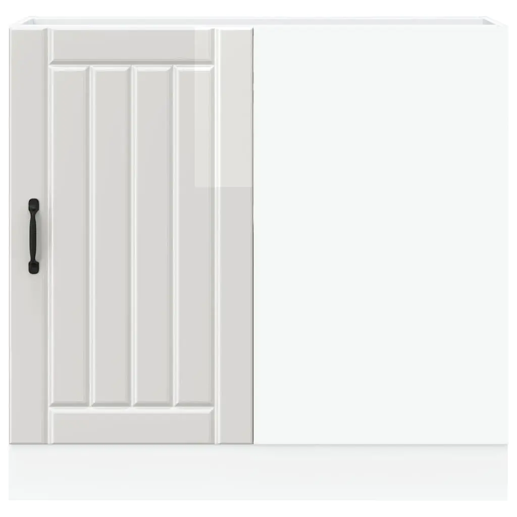 High Gloss White Kitchen Base Cabinet for Storage