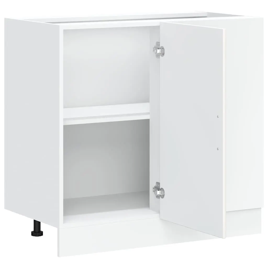 White Engineered Wood Kitchen Base Cabinet Organiser