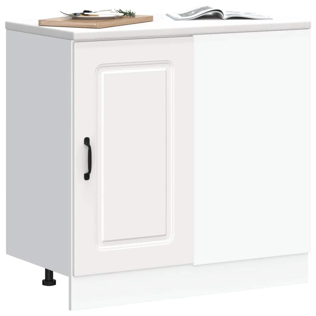 White Engineered Wood Kitchen Base Cabinet Organiser