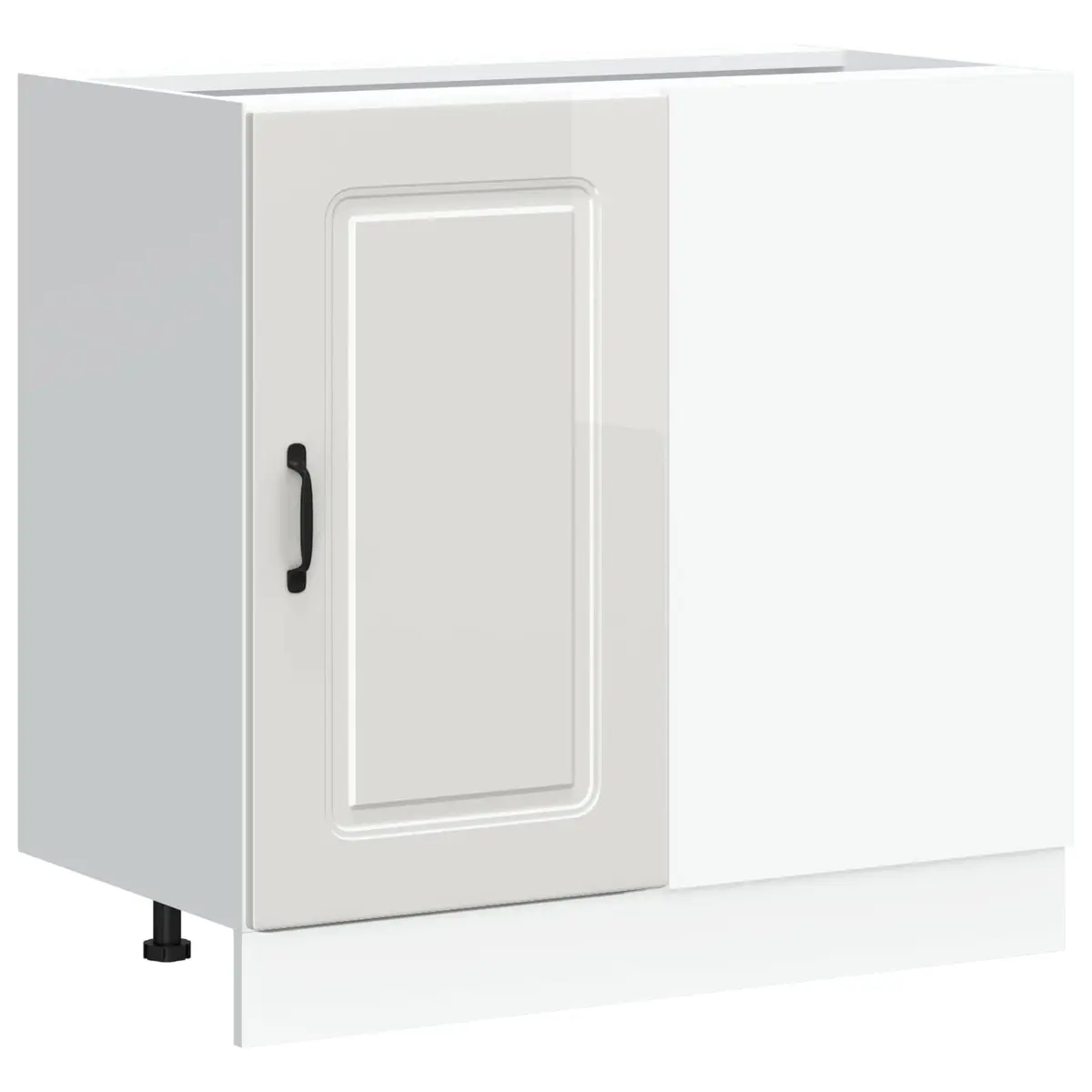 High Gloss White Kitchen Base Cabinet for Organized Storage