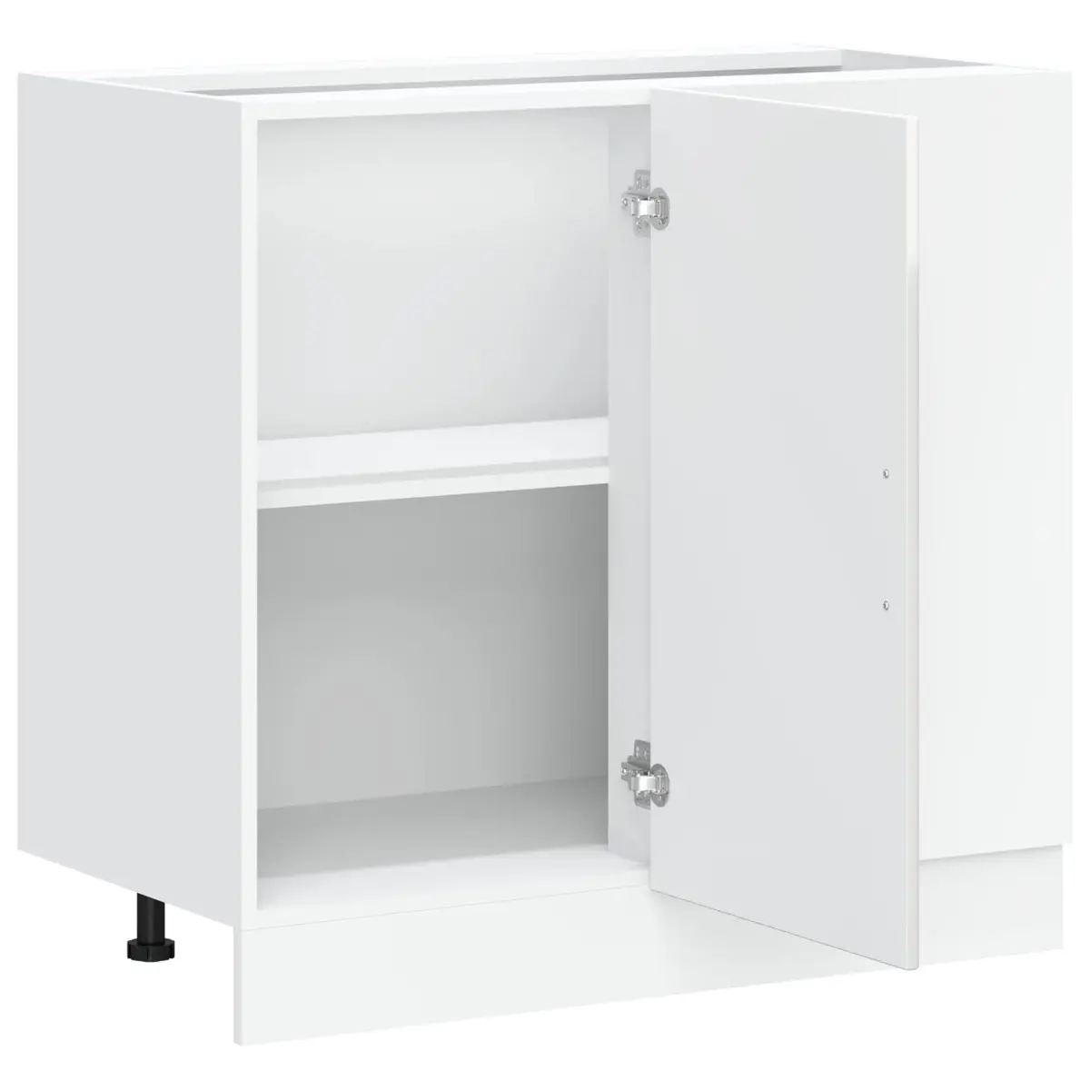 High Gloss White Kitchen Base Cabinet for Organized Storage