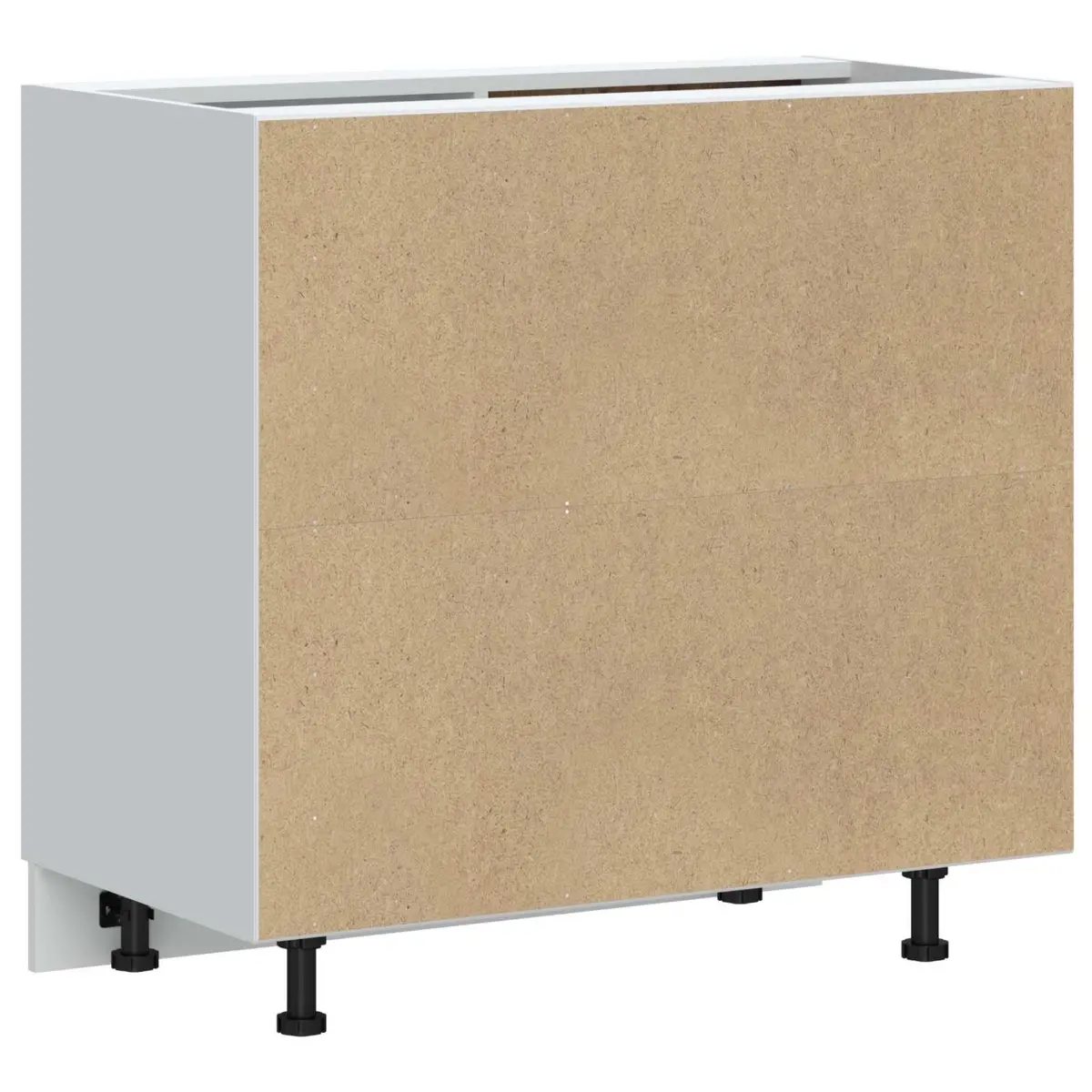 High Gloss White Kitchen Base Cabinet for Organized Storage