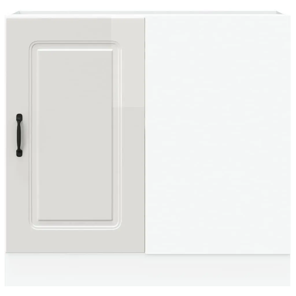 High Gloss White Kitchen Base Cabinet for Organized Storage