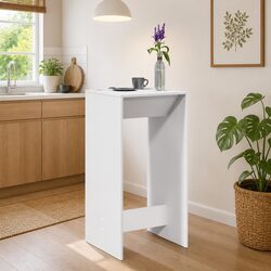 White Bar Table for Kitchen or Dining Room